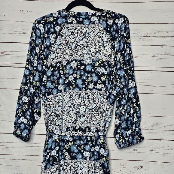 Lane Bryant Floral Self Tie Midi Dress - Picture 4 of 14